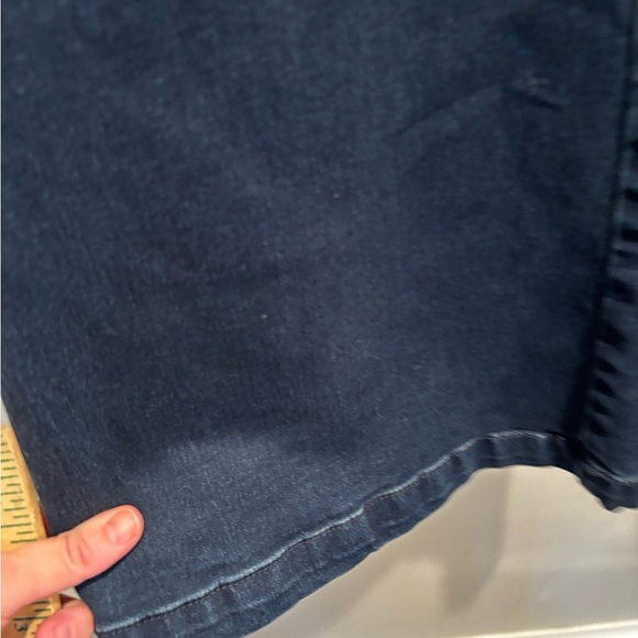 Free People Dark Blue Flare Jeans size 29 pull-on clean simple neutral basic - Picture 8 of 16